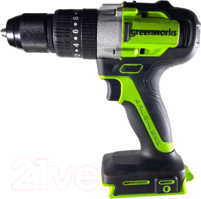 Аккумуляторная дрель-шуруповерт Greenworks GD24DD60 - фото