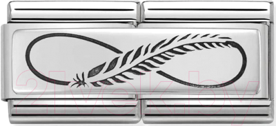 Звено для браслета NominatioN Перо бесконечности 330710/12 - фото