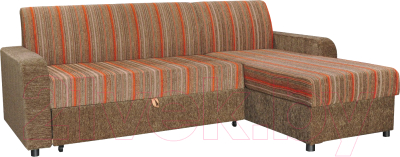 Диван угловой Домовой Норманн 4УС (Brava 001 401 Baron 001 1026) - фото