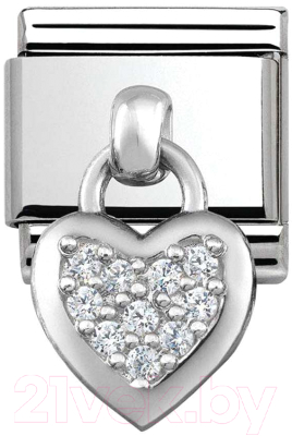 Звено для браслета NominatioN Подвеска Сердце 331800/01 - фото