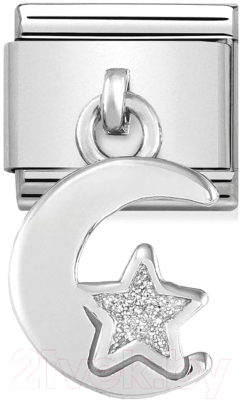Звено для браслета NominatioN Подвеска Луна и Звезда 331805/05 - фото