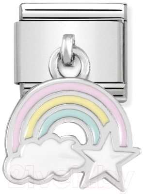Звено для браслета NominatioN Подвеска Радуга Звезда и Облако 331805/17 - фото