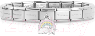 Звено для браслета NominatioN Подвеска Радуга Звезда и Облако 331805/17