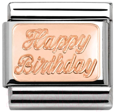 Звено для браслета NominatioN С Днем рождения 430101/29 - фото