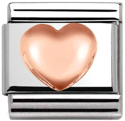 Звено для браслета NominatioN Объемное сердце 430104/22 - фото