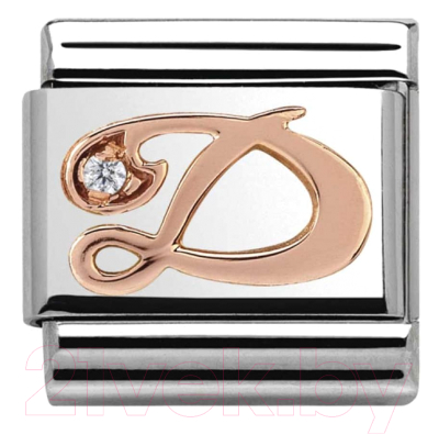 Звено для браслета NominatioN Буква D 430310/04 - фото