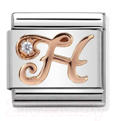 Звено для браслета NominatioN Буква H 430310/08 - фото
