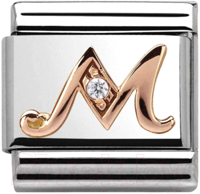 Звено для браслета NominatioN Буква M 430310/13 - фото