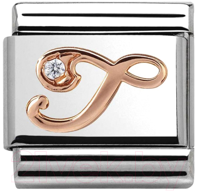 Звено для браслета NominatioN Буква T 430310/20 - фото