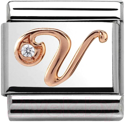 Звено для браслета NominatioN Буква V 430310/22 - фото