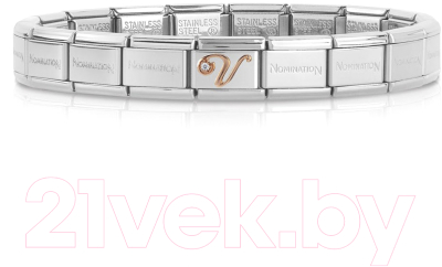 Звено для браслета NominatioN Буква V 430310/22