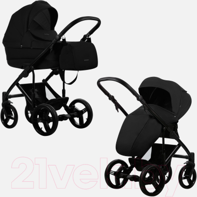 Детская универсальная коляска Bebetto Magnum черная рама 2 в 1
