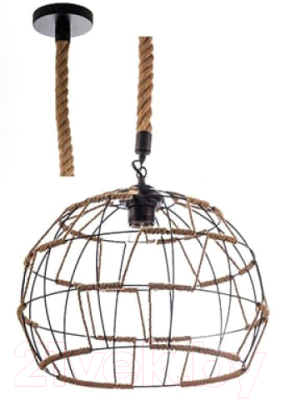 Потолочный светильник Aitin-Pro НСБ H605/1 (черный/коричневый) - фото