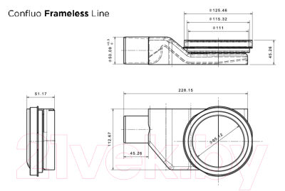 Трап для душа Pestan Confluo Frameless Line 750 273568 / 13701321