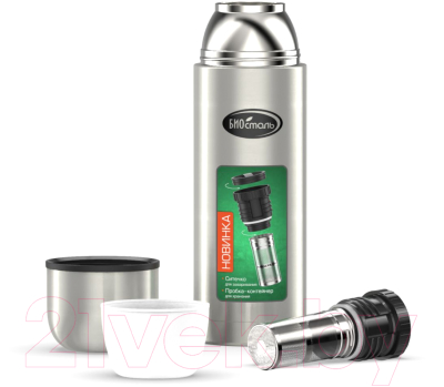 Термос для напитков Биосталь Охота NBP-1000Z / 4616