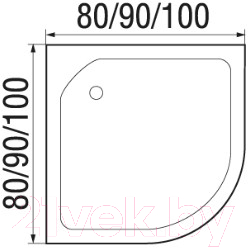 Душевая кабина RIVER Nara Light 90/44 МТ Б/К