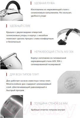 Кастрюля Vensal Magique / VS1524