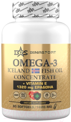Жирные кислоты Binasport Омега-3 N60 - фото