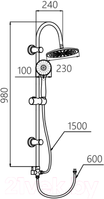Душевая система Gross Aqua Basic GA90051