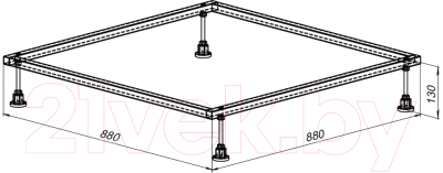 Каркас Aquanet 88x88 / 267175