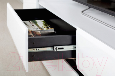 Тумба Mobi Сидней 13.63 (белый премиум/черный 0190 PE/белый глянец ПВХ)