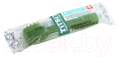 Лакомство для собак TiTBiT Dental+ Зубная щетка с мясом кролика / 19887