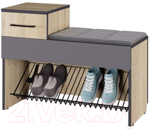 Тумба в прихожую Аквилон Эльза №5.2 800 (дуб сонома)