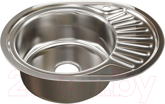 Мойка кухонная Mixline Овал L 528190 (с сифоном) - фото