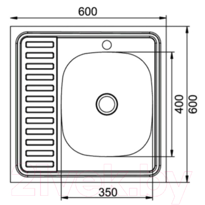 Мойка кухонная Mixline Эконом R 310356