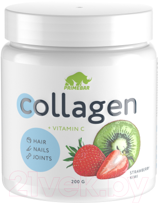 Комплексная пищевая добавка Prime Kraft Коллаген Collagen Киви-клубника - фото