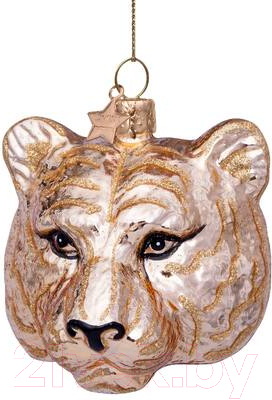 Подвеска новогодняя Vondels Золотая голова тигра / 1192220110030 - фото