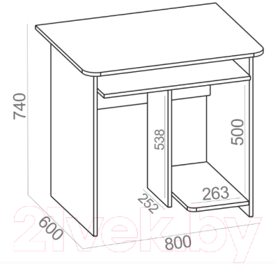 Компьютерный стол Сокол-Мебель КСТ-21.1