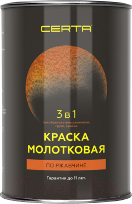 Эмаль Certa С молотковым эффектом 3в1 - фото