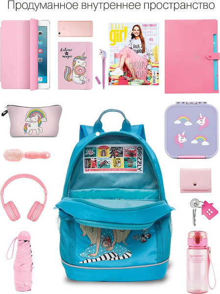 Школьный рюкзак Grizzly RG-263-2