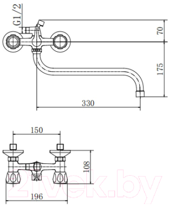 Смеситель Fashun A2209-2