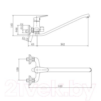 Смеситель Fashun A2215