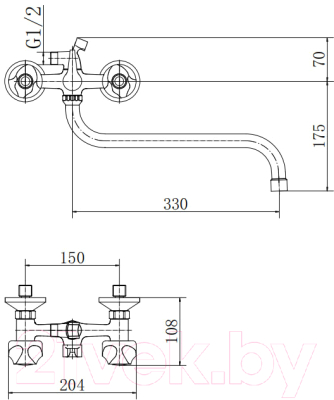 Смеситель Fashun A2226-2