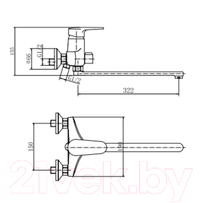 Смеситель Fashun A2256