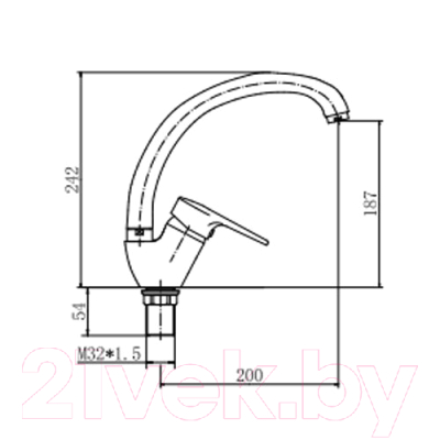 Смеситель Fashun A4156-2