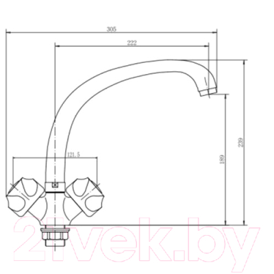 Смеситель Fashun A4226-2