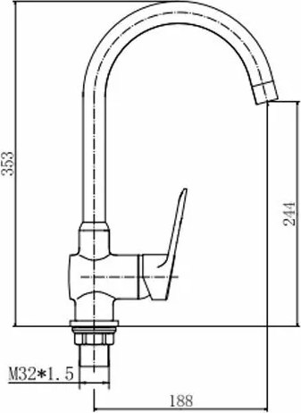 Смеситель Fashun A54301-3