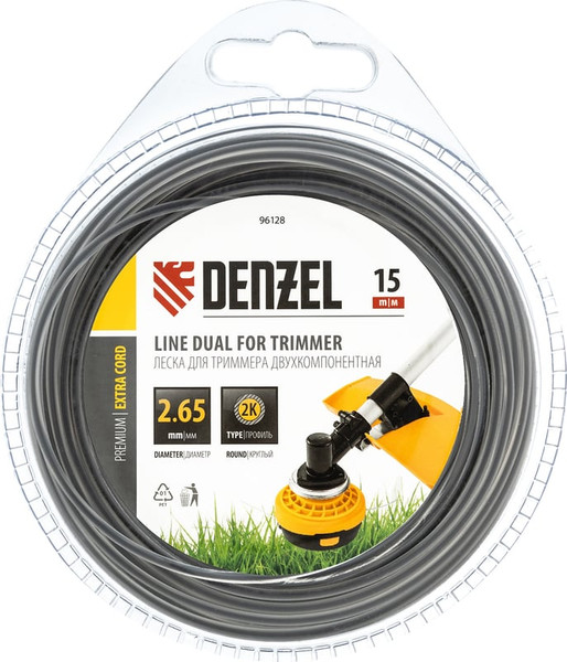Леска для триммера Denzel 96128