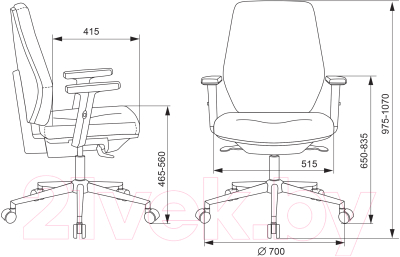 Кресло офисное Бюрократ CH-545SL