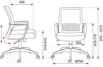Кресло офисное Бюрократ MC-201