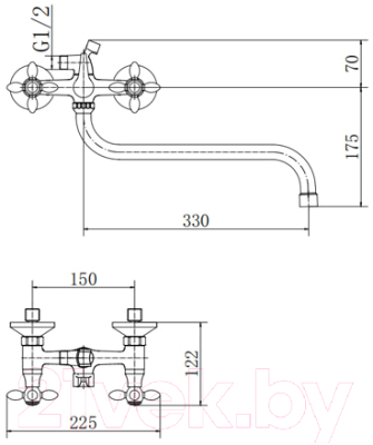 Смеситель Fashun A2227-2
