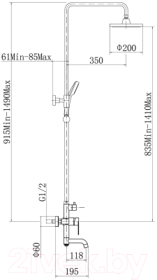 Душевая система Fashun A52401-3