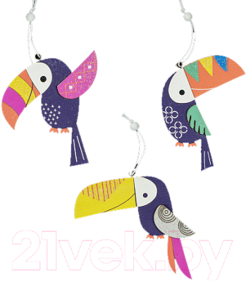 Елочная игрушка Erich Krause Decor Тукан / 49240 - фото