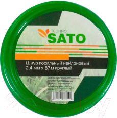 Леска для триммера Sato Techno 1LB 2.4мм x 87м - фото