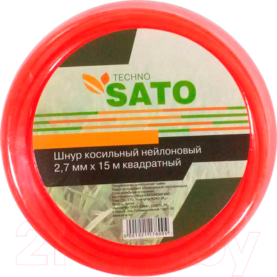 Леска для триммера Sato Techno 2.7мм x 15м - фото