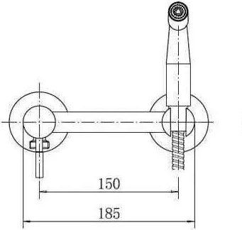 Гигиенический душ со смесителем Fashun A57503